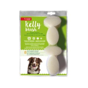 Kelly Brush Spugnetta Abrasiva per Cani di Taglia Media 16 Pezzi
