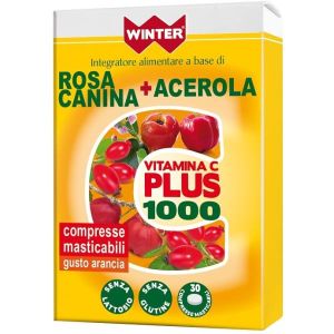 Winter Vitamina C Plus 1000 Rosa Canina + Acerola 30 Compresse Masticabili