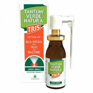 Tantum Verde Natura Tris Spray Orale Tosse e Mal di Gola 15ml