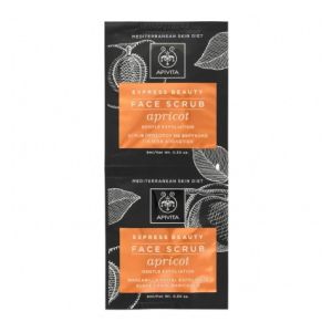 Apivita scrub viso esfoliante delicato con albicocca 2 bustine