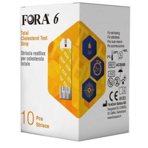 Strisce Reattive Fora 6 per La Rilevazione Del Colesterolo 10 10 Pezzi