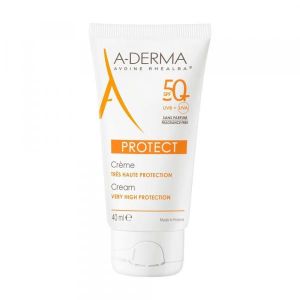 A-derma Protect Crema Solare Senza Profumo Spf 50+ Tubo 40ml