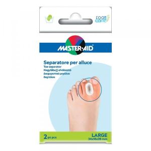 Separatore Dita In Gel Master-aid Footcare per Alluce Large 2 Pezzi D2