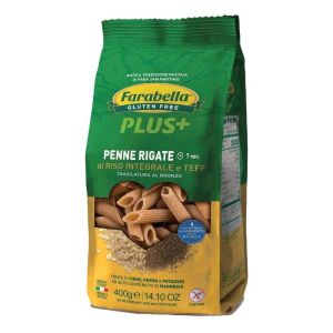 Farabella Plus+ Penne Rigate di Riso Integrale e Teff Senza Glutine