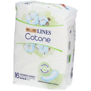 Lines Cotone 16 Assorbenti Sottili Giorno Anatomici Distesi