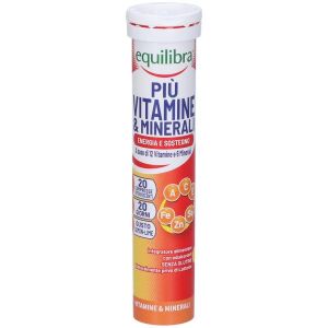 Equilibra Più Vitamine e Minerali Integratore Vitaminico 20 Compresse Effervescenti