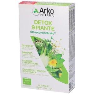 Arkofluidi Detox Bio Integratore Depurativo e Drenante 20 Flaconcini