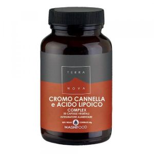 Terranova Cromo Cannella e Acido Lipoico Complex 50 Capsule Vegetali