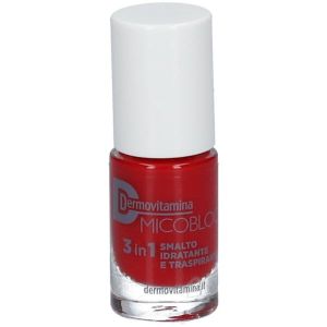 Dermovitamina Micoblock 3 In 1 Smalto Idratante e Traspirante Rosso 5ml