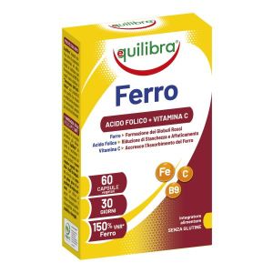 Equilibra Ferro i Acido Folico+ Vitamina C 60 Capsule