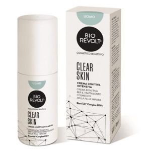 Biorevolt Rx Clear Skin Uomo Crema Lenitiva Intensiva Bioattiva per Pelle Impura 30ml