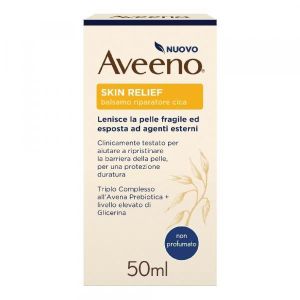 Aveeno Skin Relief Cica Balsamo Corpo Lenitivo, per Proteggere La Pelle Irritata e Fragile, All'avena Probiotica 50ml