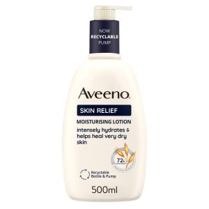 Aveeno Skin Relief Crema Corpo Nutriente per Pelle Secca e Sensibile, All'avena Prebiotica 500ml