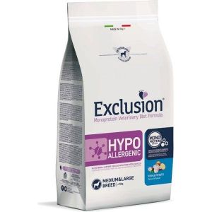 Exclusion Monoprotein Veterinary Diet Formula Hypoallergenic Crocchette Pesce/patate per Cani Taglia Media/grande Sacco 12kg