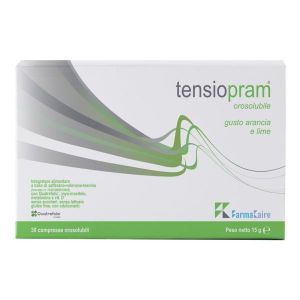Tensiopram Orosolubile 30 Compresse Masticabili Gusto Arancia e Limetensiopram Orosolubile 30 Compresse Masticabili Gusto Aranci