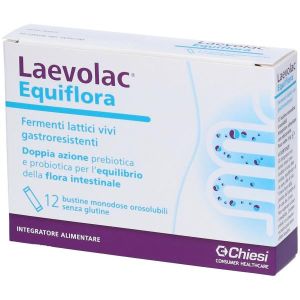 Laevolac Equiflora Integratore per Il Ripristino Della Flora Batterica 12 Bustine
