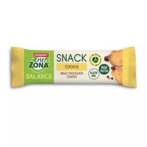 Snack cookie milk/chocolate coated enervit enerzona balance 33g