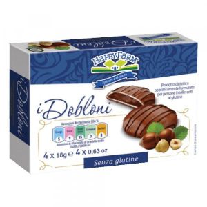 Happy Farm I Dobloni i Cioccolato Al Latte Biscotti Senza Glutine 48g