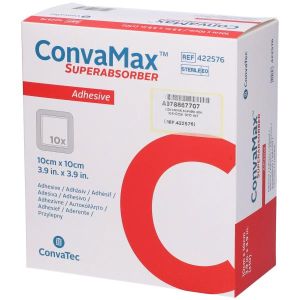 Medicazione Avanzata Convamax Superabsorber Adhesive 10 X 10 Cm 10 Pezzi
