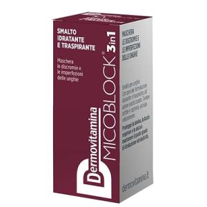 Dermovitamina Micoblock 3 In 1 Smalto Idratante e Traspirante Bordeaux 5ml