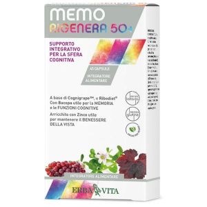 Erba Vita Memo Rigenera 50+ Integratore per La Memoria 45 Capsule