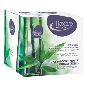 Illa Care Bamboo Assorbente Notte 12 Pezzi