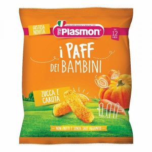 Plasmon Dry Snack Paff Zucca Carote 12m+ 15g