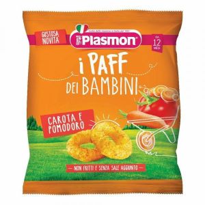 Plasmon Dry Snack Paff Carota e Pomodoro 12m+15g