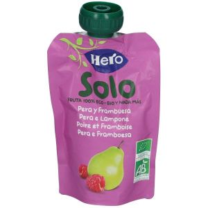 Hero Solo Frutta Frullata 100% Bio Pera e Lampone 100g