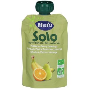 Hero Solo Frutta Frullata 100% Bio Banana Pera Arancia 100g