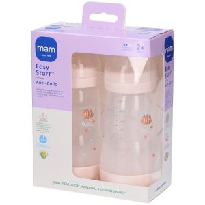 Mam Easy Start™ Anti-colic Biberon 2+ Mesi Colore Neutro Set da 2