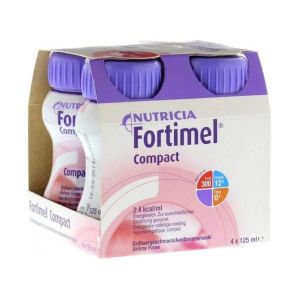 Nutricia Fortimel Compact Protein Gusto Frutti Rossi Rinfrescanti 4 Bottiglie da 125ml