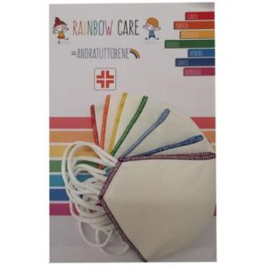 Mascherina Rainbow Care per Bambini 7 Pezzi