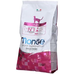 Monge Natural Superpremium Indoor Ricco In Pollo Cibo Secco Gatti Adulti Sacco 1,5kg