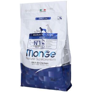 Monge Natural Superpremium Medium 10-32Kg per Cani Adulti i Pollo