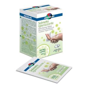 Master-aid Savietta Impregnata di Soluzione Igienizzante Xl 12 Pezzi