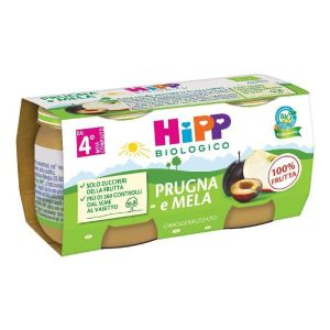 Hipp Bio Omogeneizzato Prugna e Mela 2 X 80g