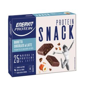 Enervit Protein Snack Cioccolato Latte 8 Barrette 27g