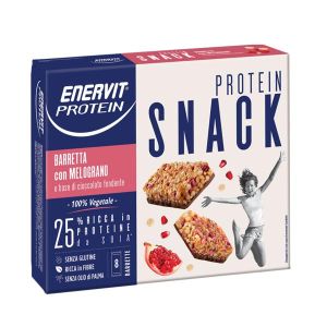 Enervit Protein Snack Melograno Riso Soffiato Vegetale 8 Barrette 27g