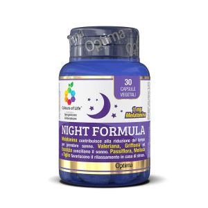 Optima Colours Of Life Night Formula Integratore 30 Capsule Vegetali