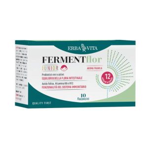 Erba Vita Fermentflor Junior Integratore Fermenti Lattici 10 Flaconcini