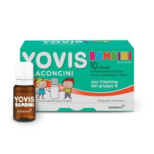 Yovis Bambini Integratore Fermenti Lattici Gusto Fragola 10 Flaconcini da 10ml