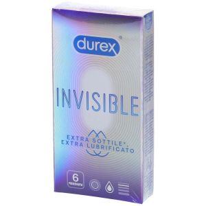 Durex Invisible Extra Lubrificato 6 Profilattici