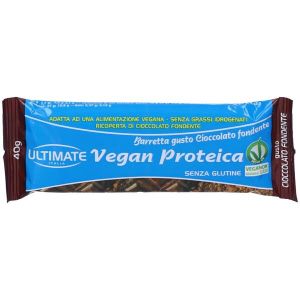 Ultimate Barretta Vegan Proteica Cioccolato Fondente 24g
