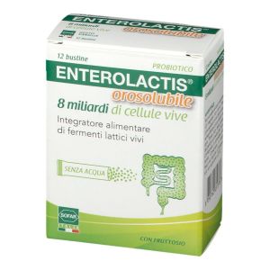 Enterolactis Orosolubile 8 Miliardi Di Cellule Vive 12 Busti