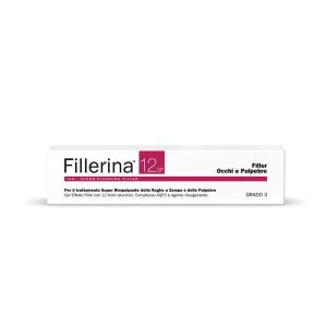 Fillerina 12 Sp Occhi e Palpebre Gel Base Grado 3 Dispenser Eye Massage Tip 15ml