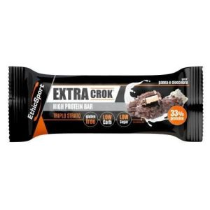 Ethicsport Extra Crok Barretta Croccante e Cremosa Panna e Cioccolato 50g