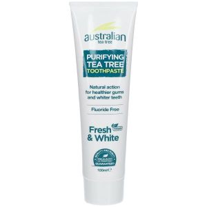 Dr Organic Australian Tea Tree Oil Dentifricio Purificante Sbiancante 100ml