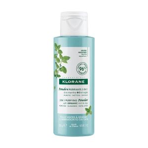 Klorane Polvere Purificante 3 In 1 Alla Menta Bio e All'argilla