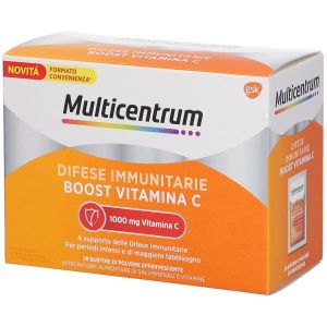 Multicentrum Difese Immunitarie Boost Vitamina C Integratore Alimentare Sali Minerali Vitamine 28 Bustine